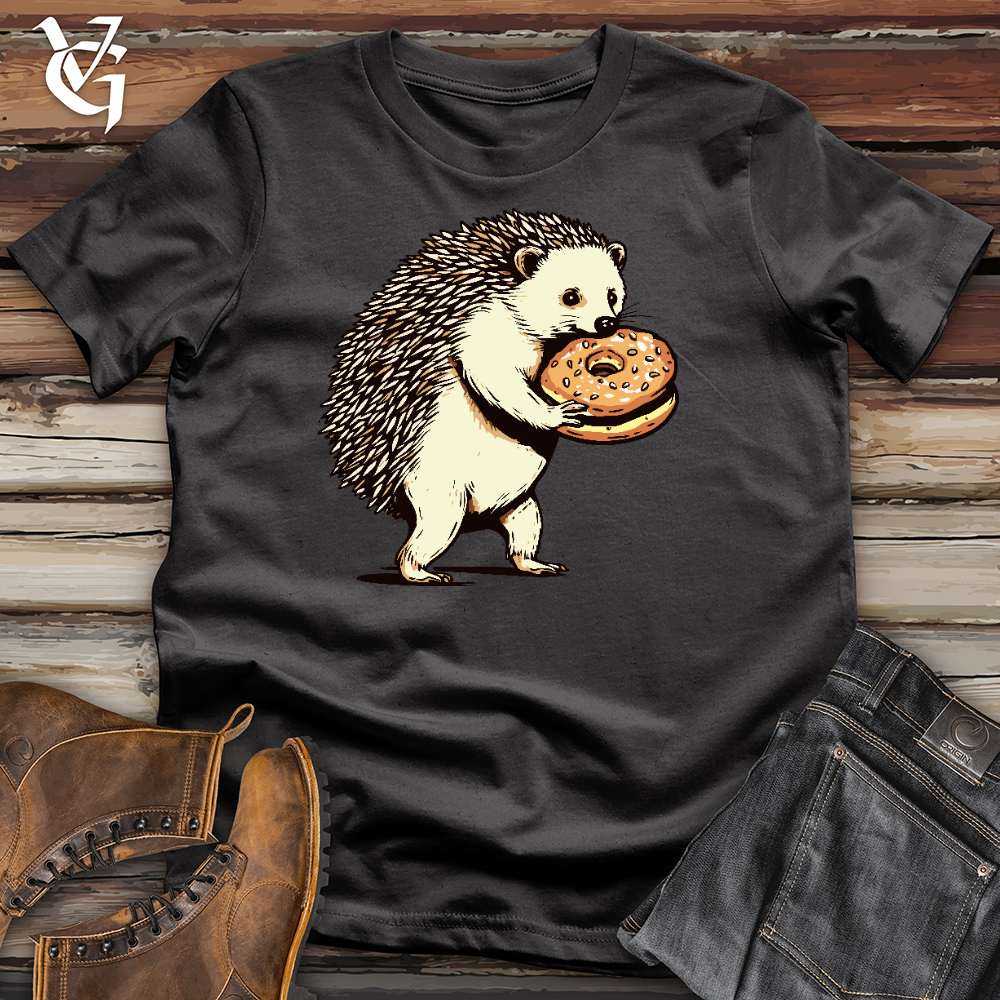 Hedgehog Eating Donut Cotton Tee