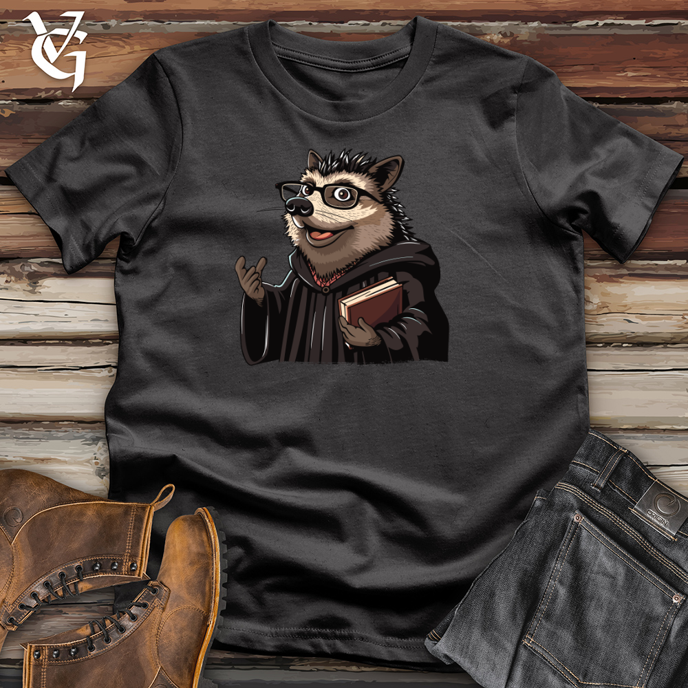 Hedgehog Professor Wisdom Cotton Tee