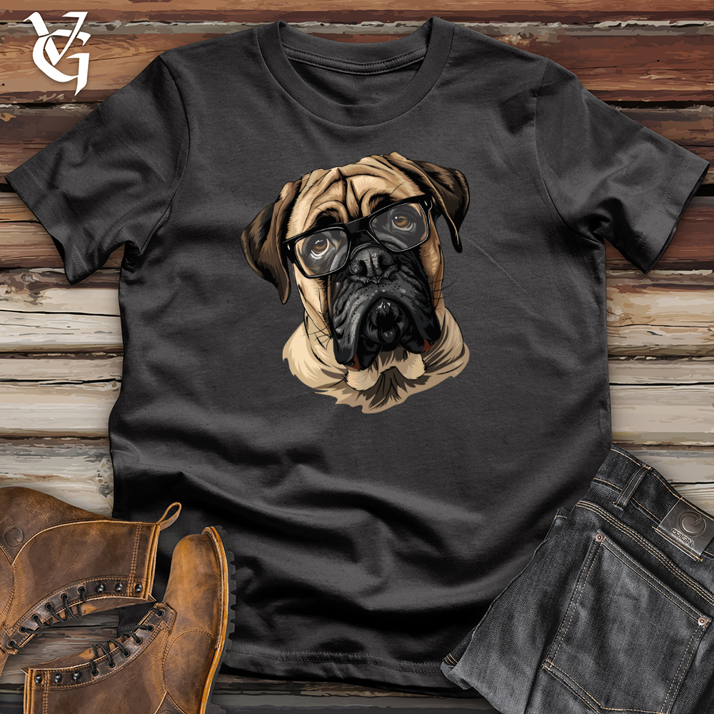 Pensive English Mastiff Portrait Cotton Tee