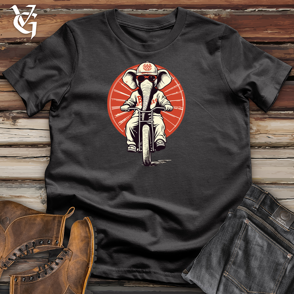 Retro Cycle Elephant Cotton Tee