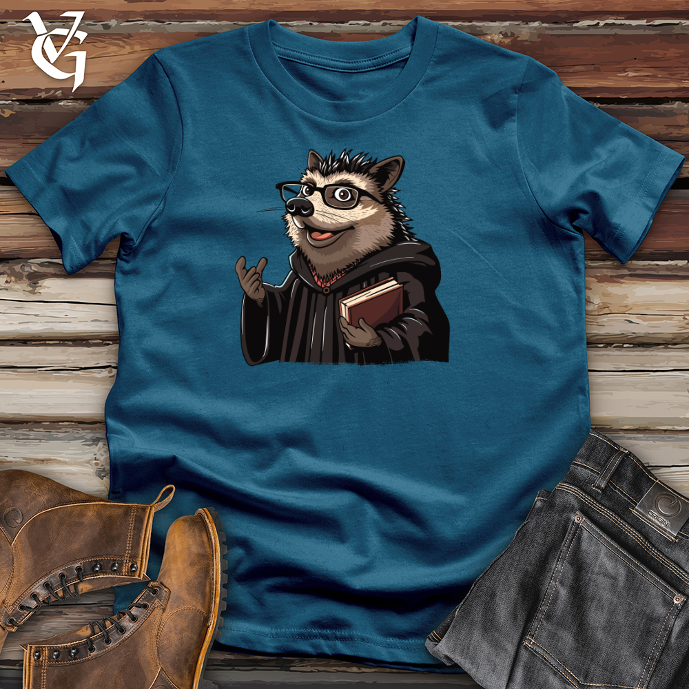 Hedgehog Professor Wisdom Cotton Tee