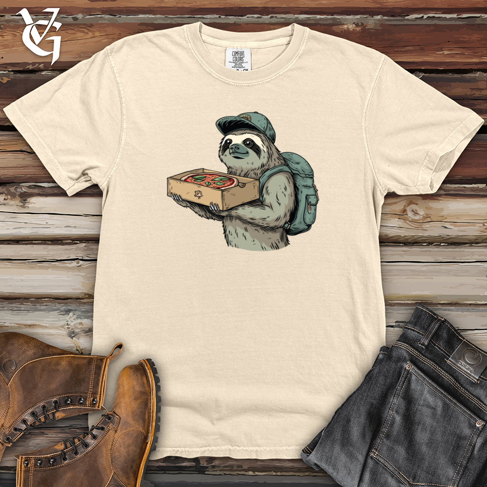 Sloth Pizza Delivery Heavy Cotton Comfort Colors Tee
