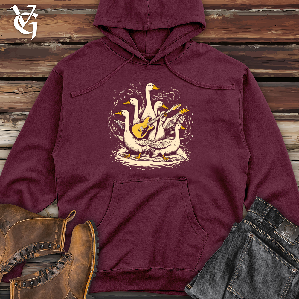 Feathered Rock Riffs Midweight Hooded Sweatshirt