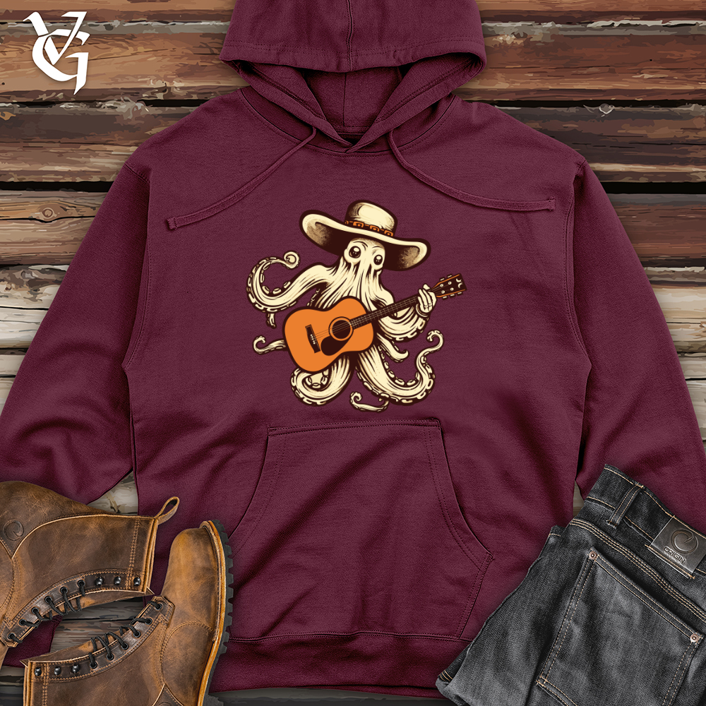 Retro Rocktopus Midweight Hooded Sweatshirt