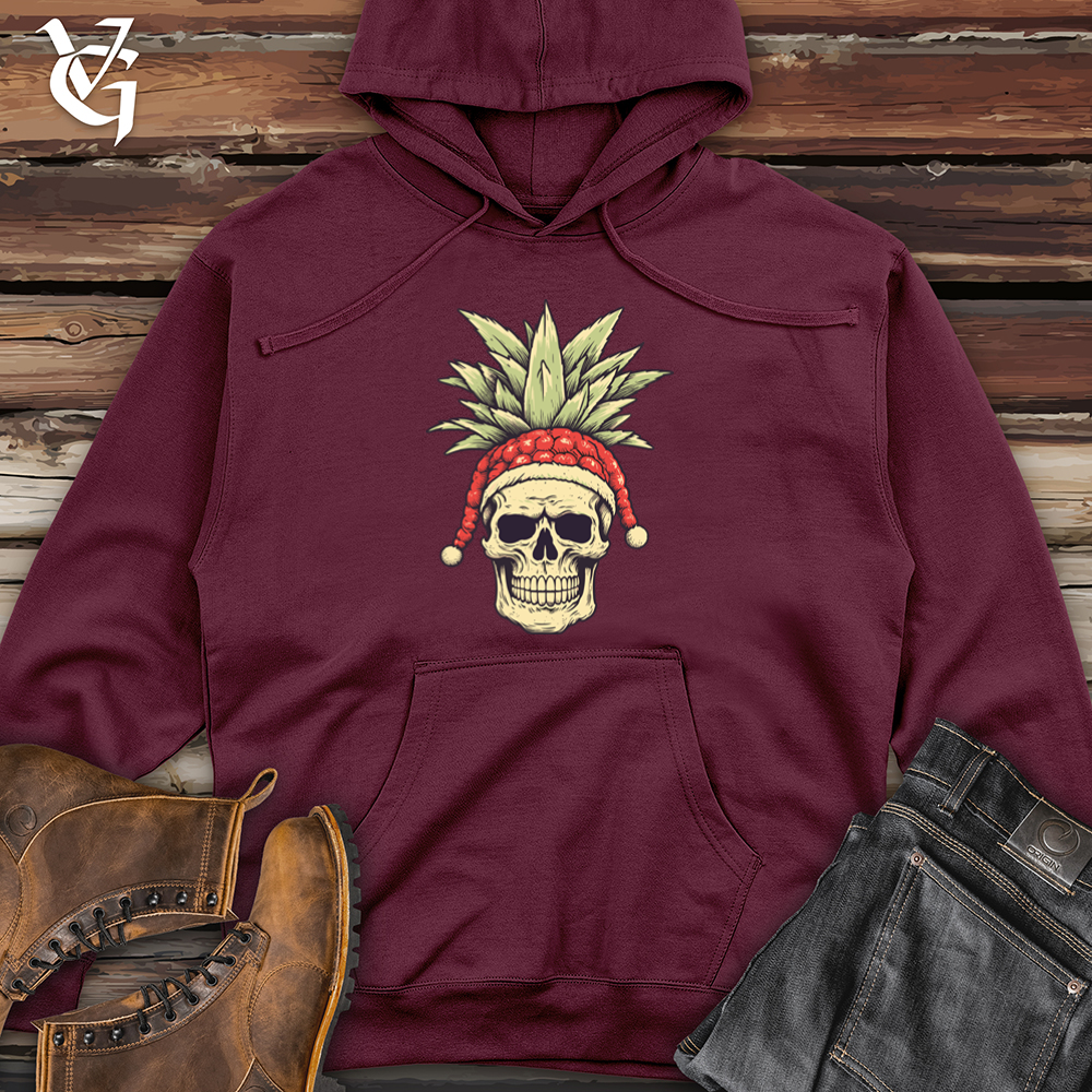Retro Santa Pineapple Claus Midweight Hooded Sweatshirt