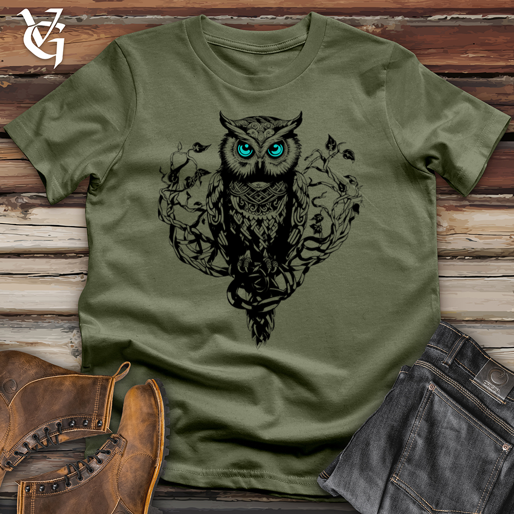 Aqua Eyed Owl Softstyle Tee