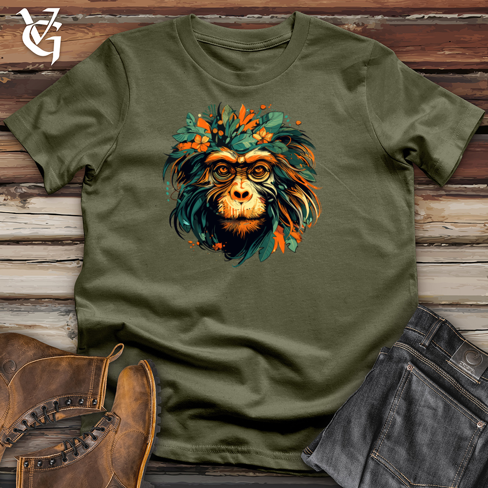 Floral Monkey Essence Cotton Tee