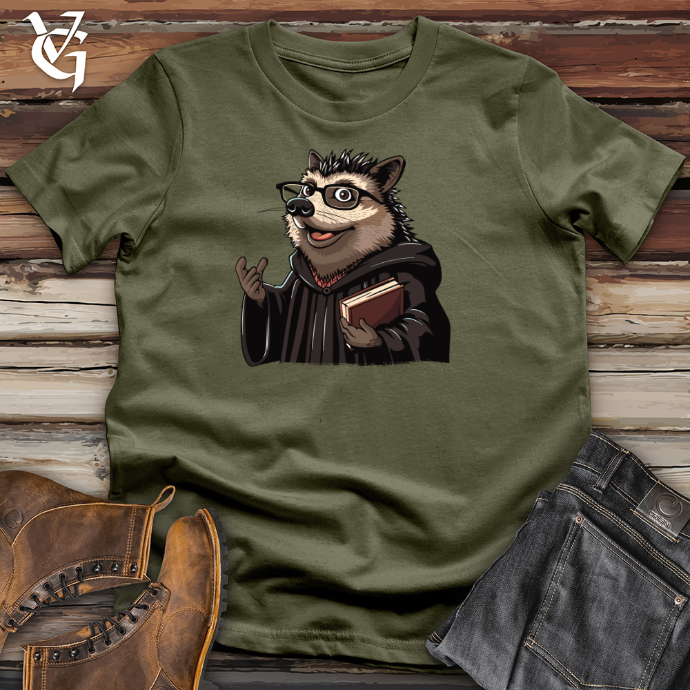 Hedgehog Professor Wisdom Cotton Tee