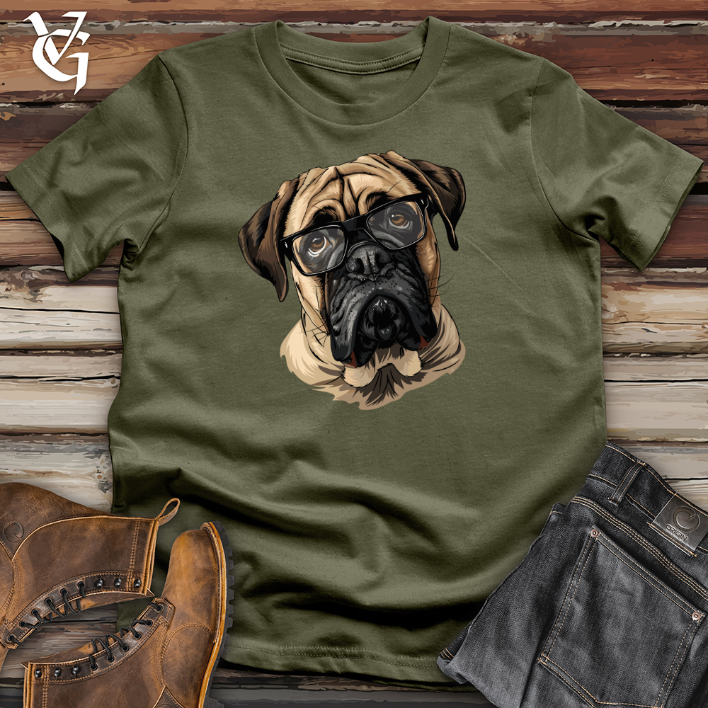 Pensive English Mastiff Portrait Cotton Tee