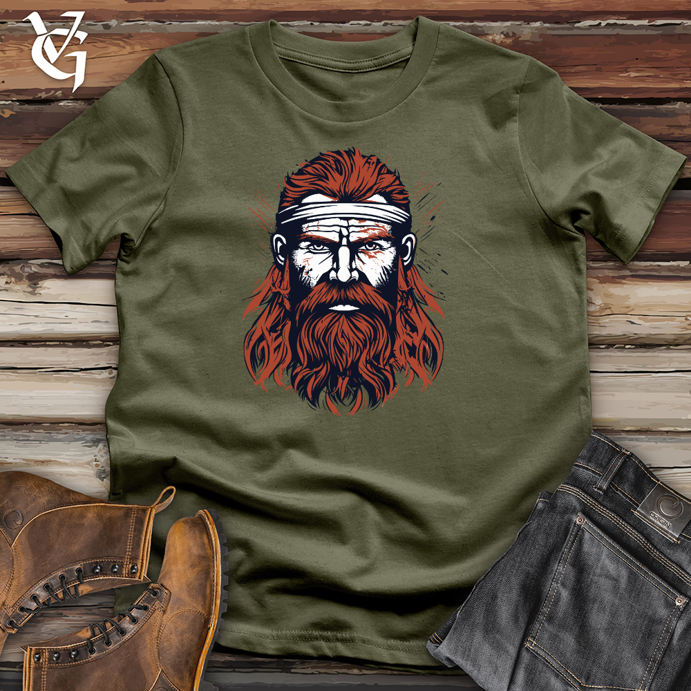 Red Viking Warrior Cotton Tee
