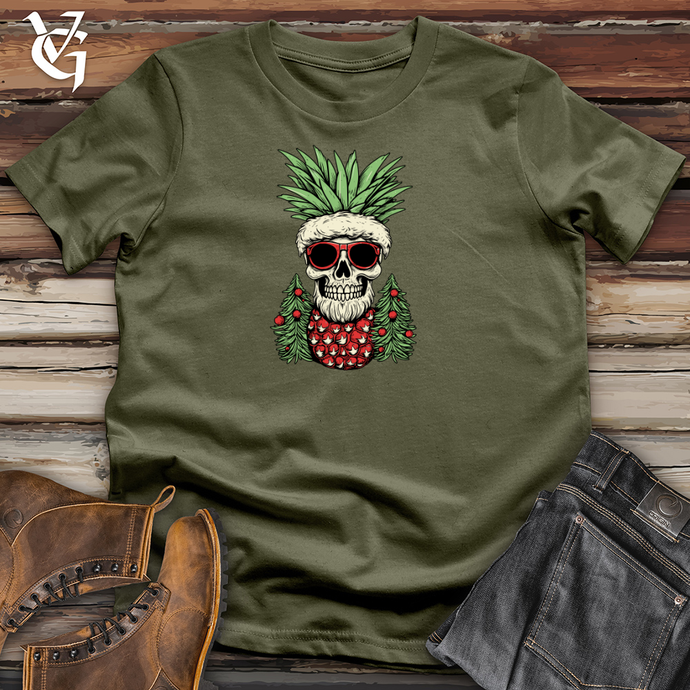 Retro Santa Pineapple Cotton Tee