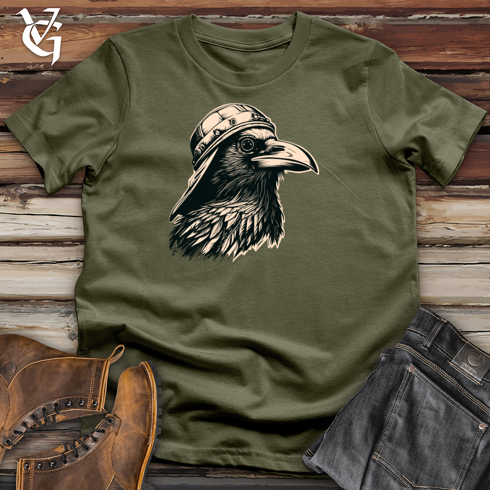 Vintage Raven Snapback Cotton Tee