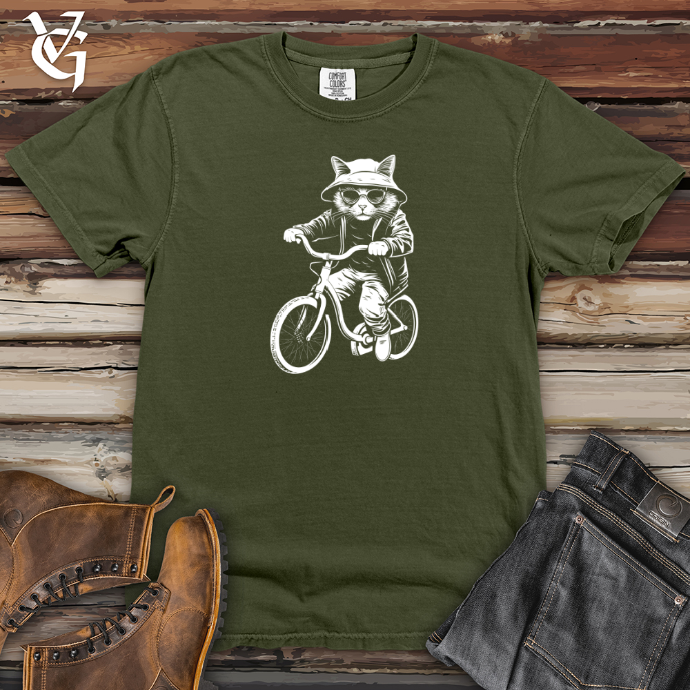 Feline Cycle Whisker Jaunt Adventure Heavy Cotton Comfort Colors Tee