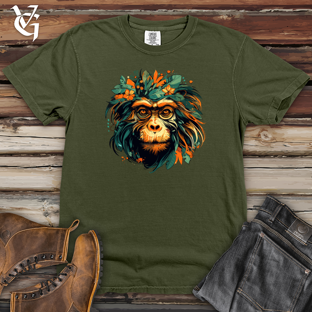 Floral Monkey Essence Heavy Cotton Comfort Colors Tee