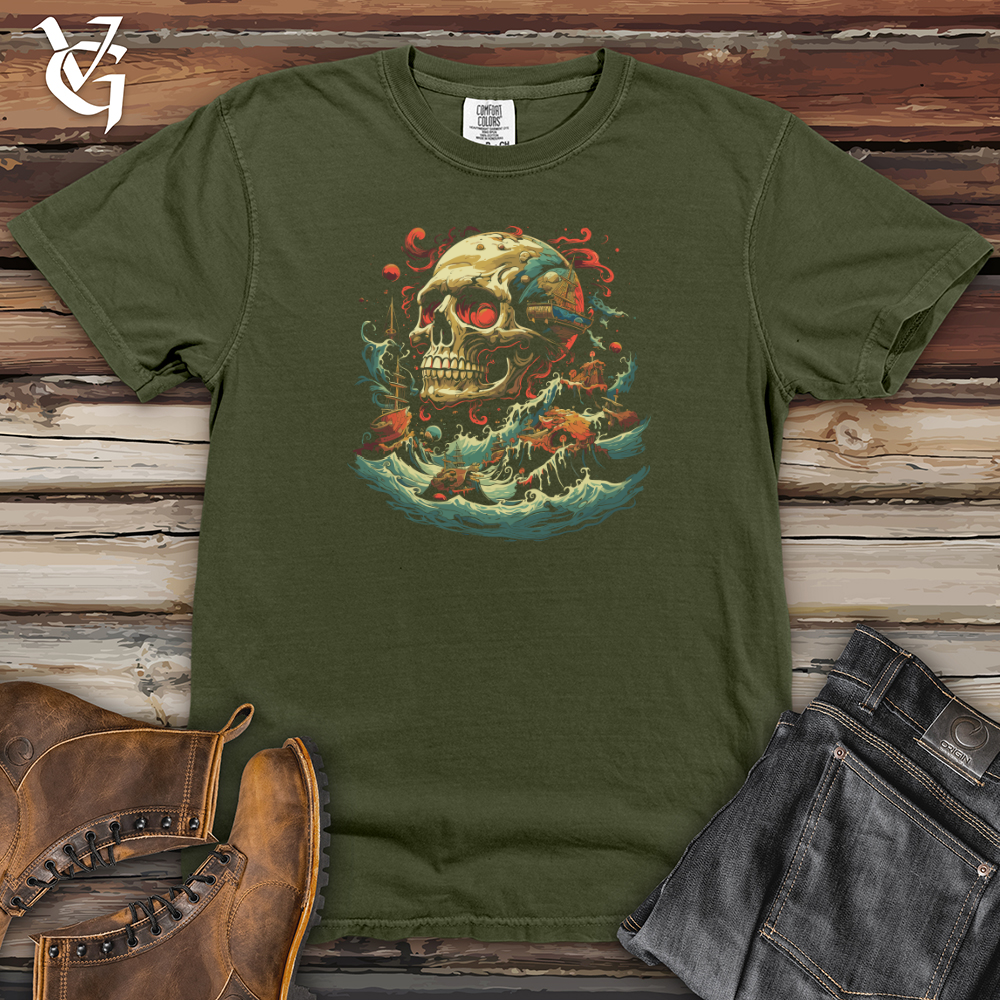 Perilous Shipwreck Skull Heavy Cotton Comfort Colors Tee