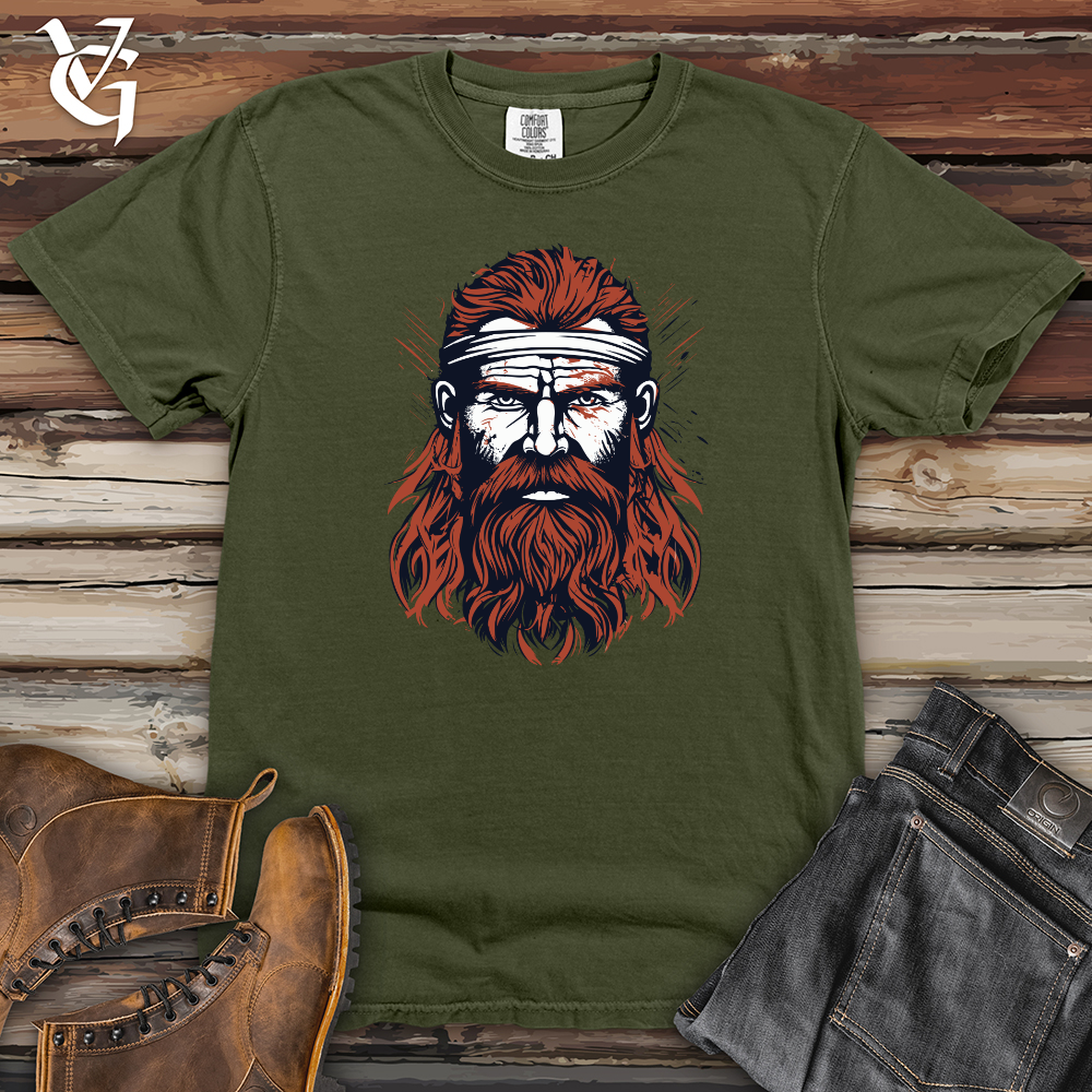 Red Viking Warrior Heavy Cotton Comfort Colors Tee