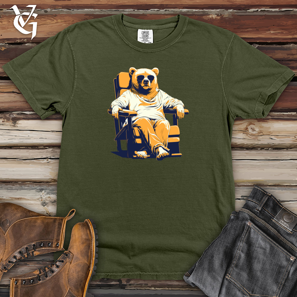 Retro Lounging Bear 01 Heavy Cotton Comfort Colors Tee