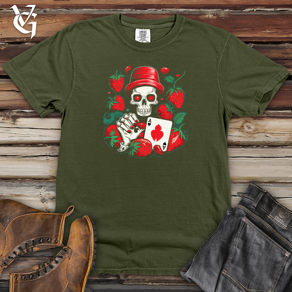 Whimsical Strawberry Gambler Heavy Cotton Comfort Colors Tee
