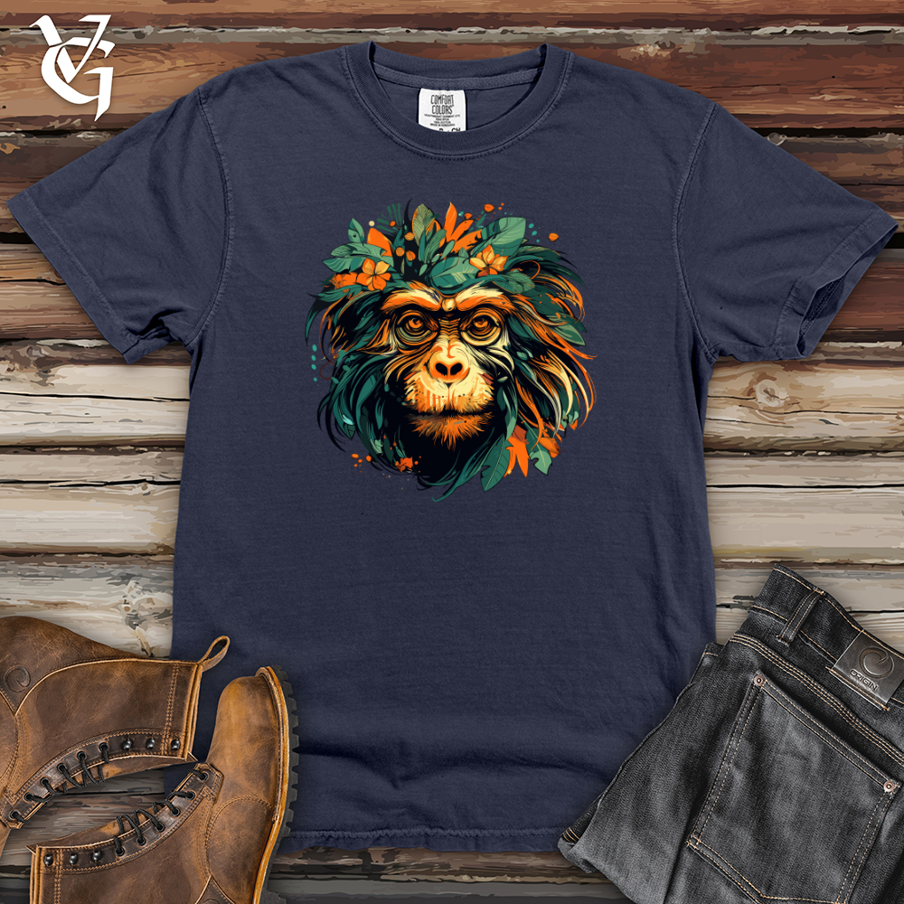 Floral Monkey Essence Heavy Cotton Comfort Colors Tee