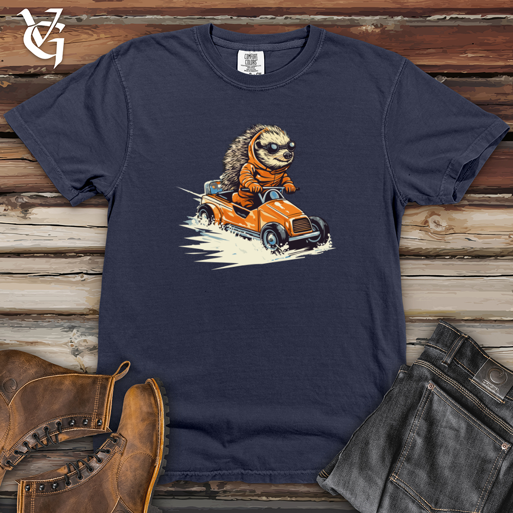 Hedgehog Racing Roadster Heavy Cotton Comfort Colors Tee