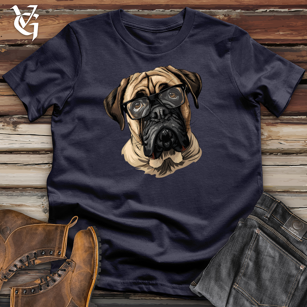 Pensive English Mastiff Portrait Cotton Tee