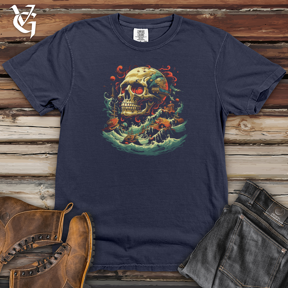 Perilous Shipwreck Skull Heavy Cotton Comfort Colors Tee