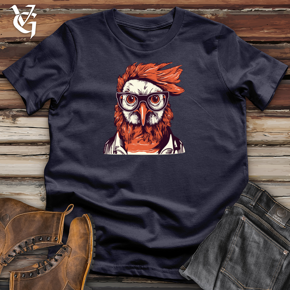 Red Hair Hipster Chicken Cotton Tee