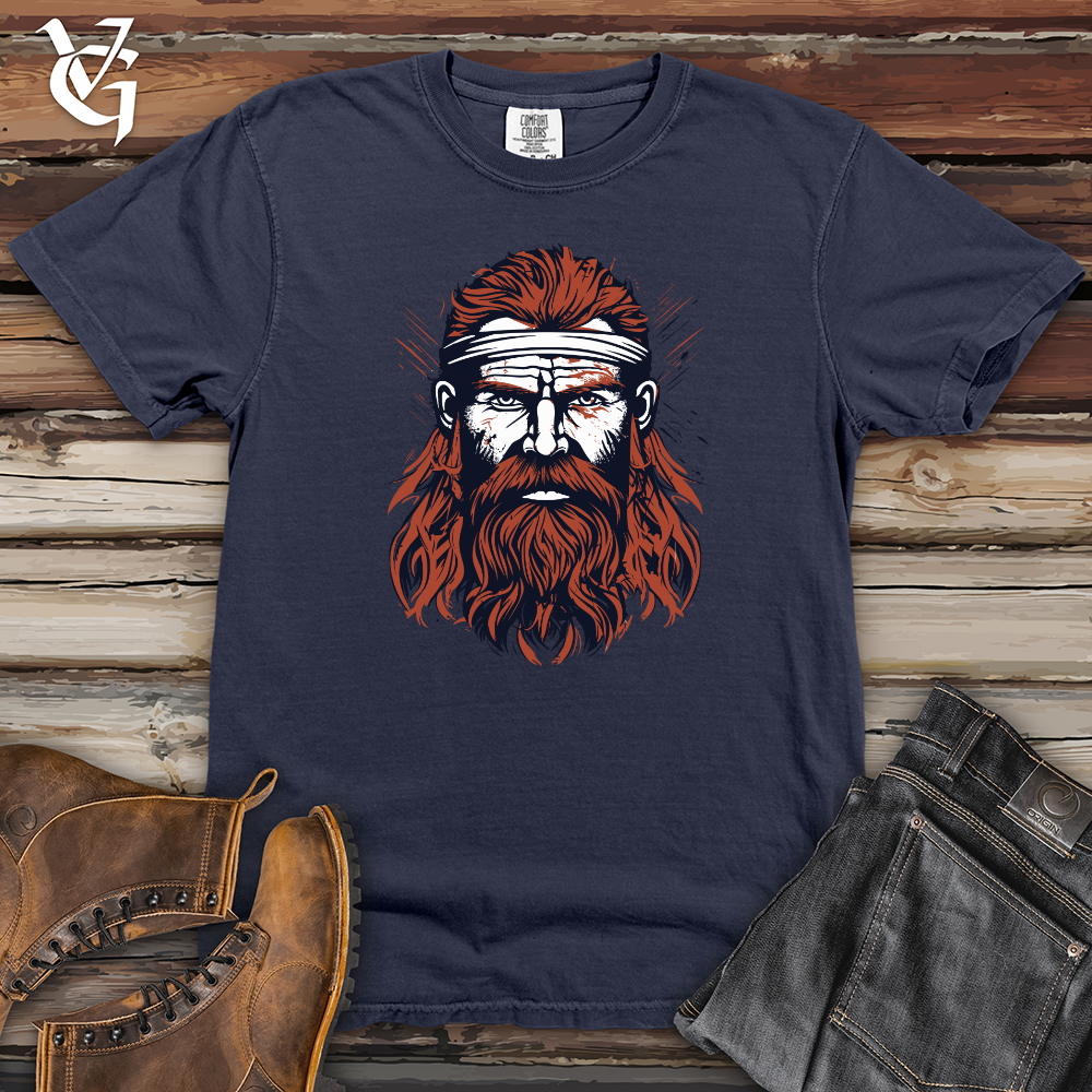 Red Viking Warrior Heavy Cotton Comfort Colors Tee