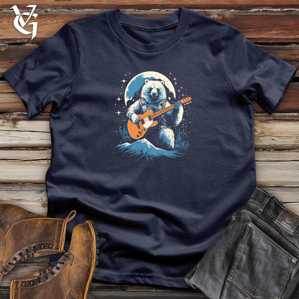 Retro Cosmic Guitar Bear Softstyle Tee