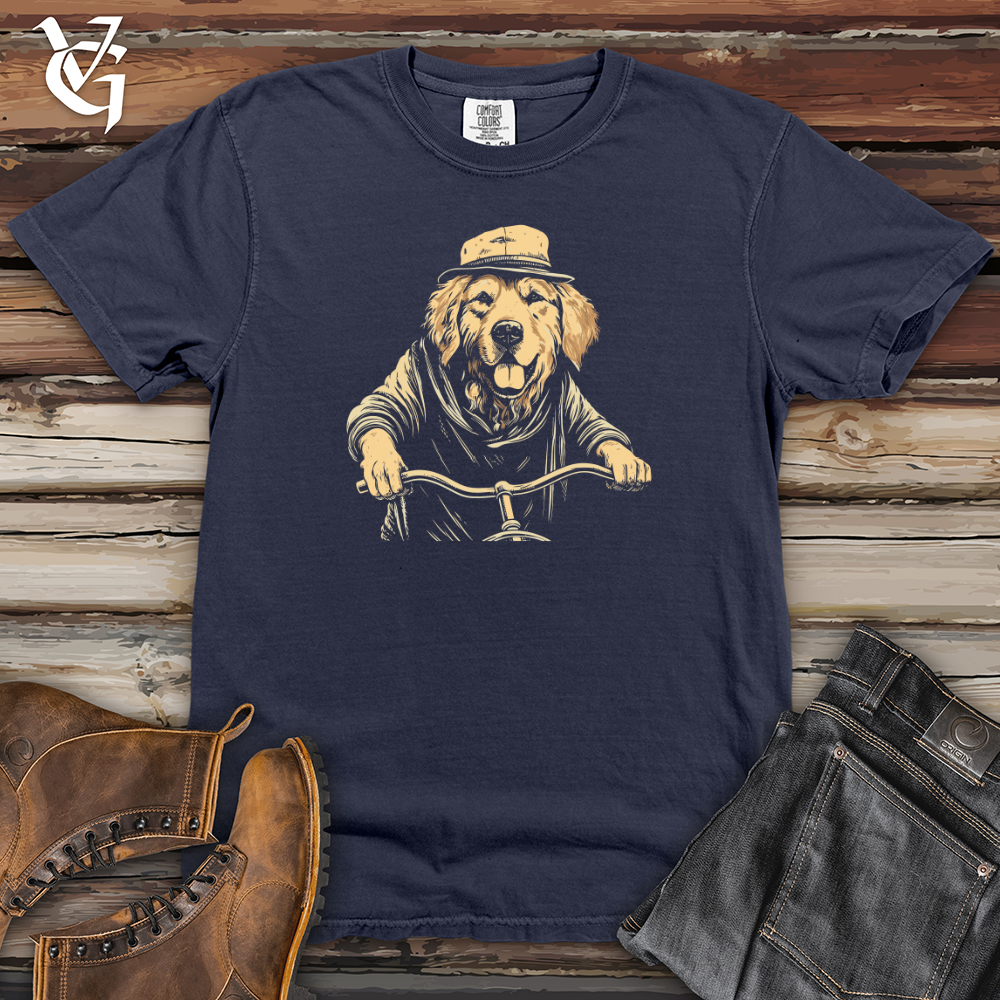 Retro Cruiser Golden Retriever Heavy Cotton Comfort Colors Tee