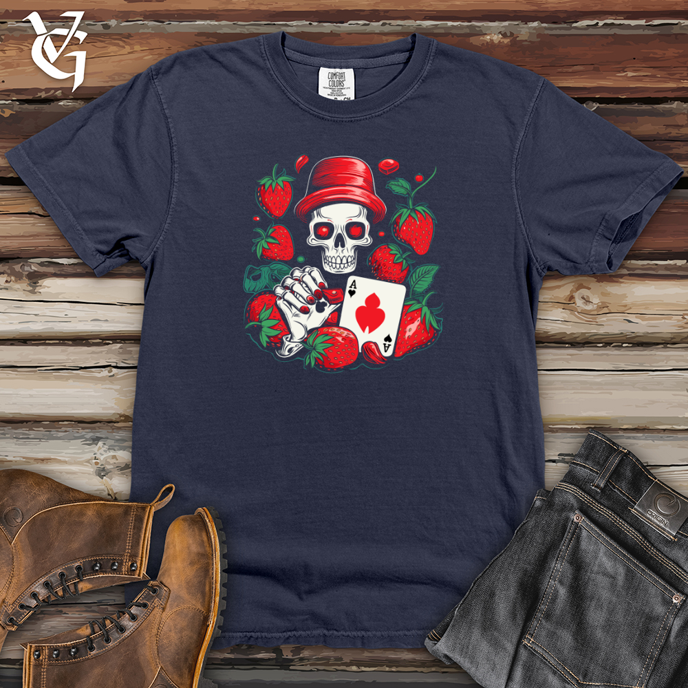 Whimsical Strawberry Gambler Heavy Cotton Comfort Colors Tee