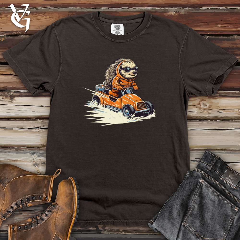 Hedgehog Racing Roadster Heavy Cotton Comfort Colors Tee