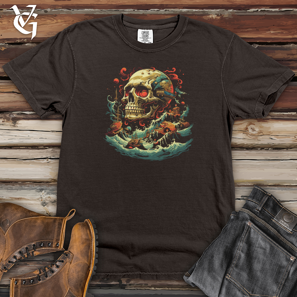 Perilous Shipwreck Skull Heavy Cotton Comfort Colors Tee
