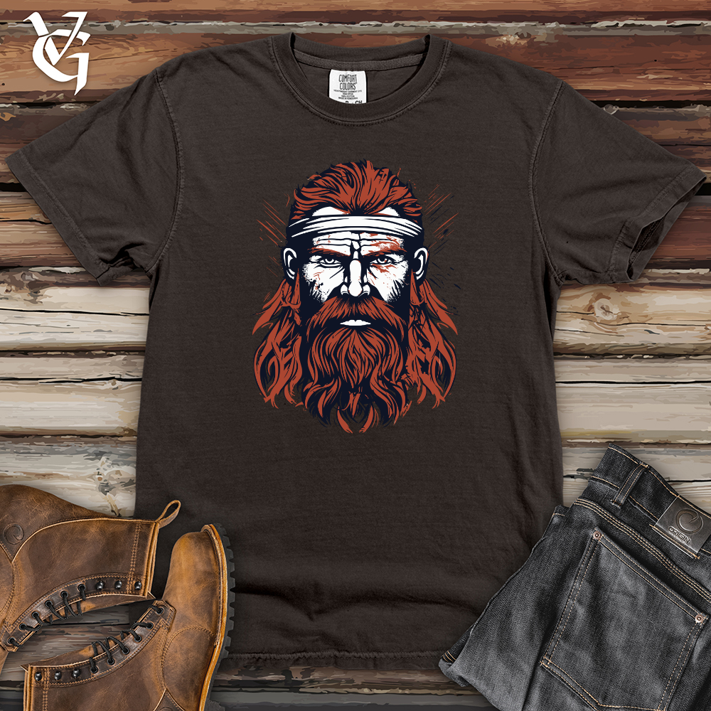Red Viking Warrior Heavy Cotton Comfort Colors Tee