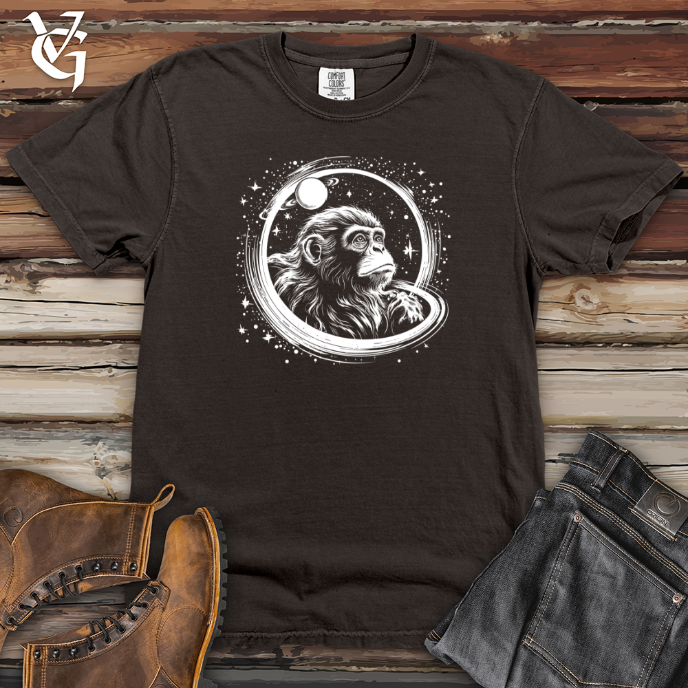 Retro Cosmic Monkey Heavy Cotton Comfort Colors Tee