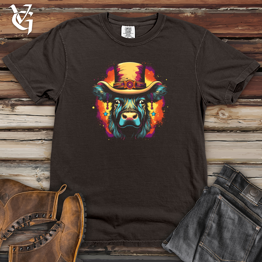 Retro Cosmic Top Hat Buffalo Heavy Cotton Comfort Colors Tee