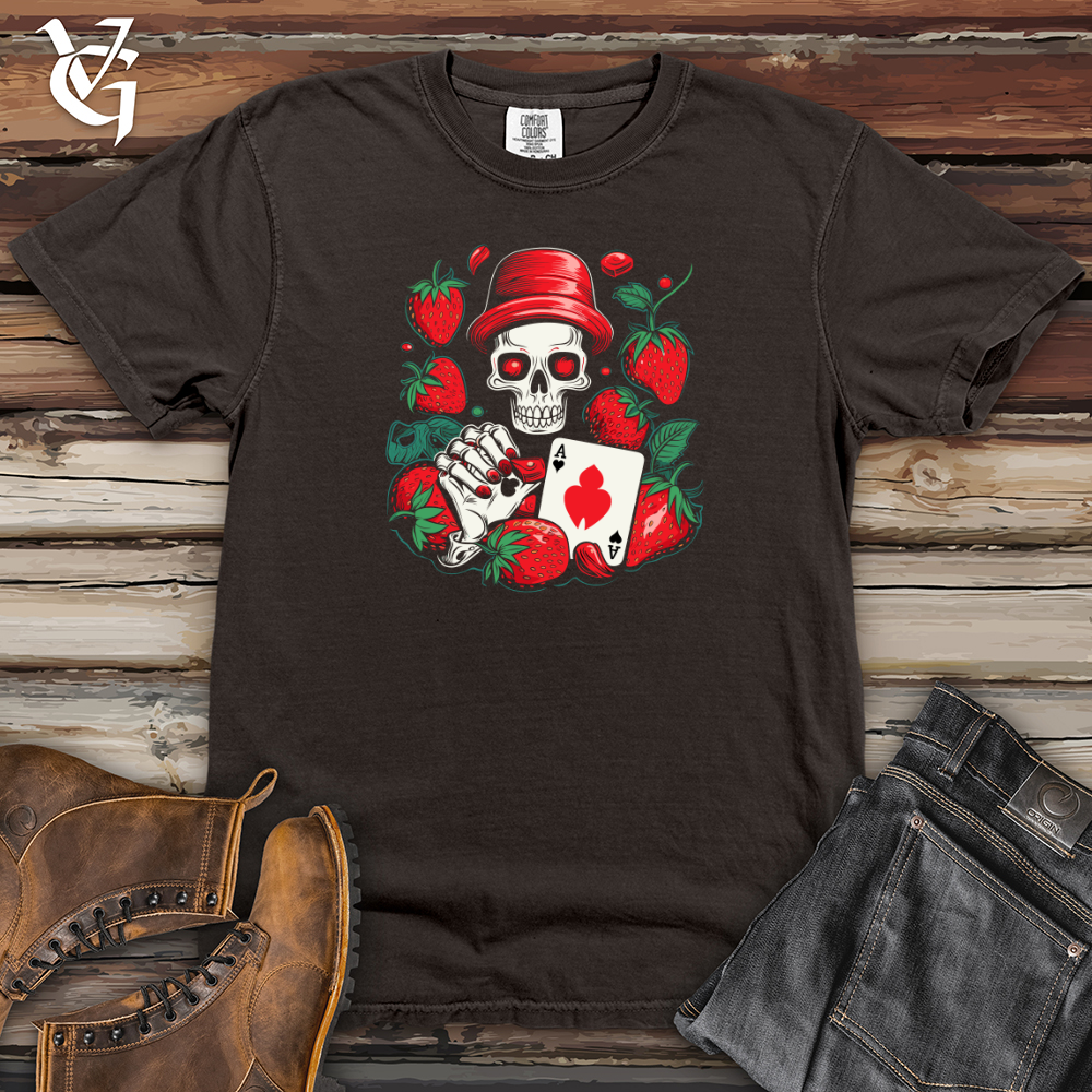 Whimsical Strawberry Gambler Heavy Cotton Comfort Colors Tee