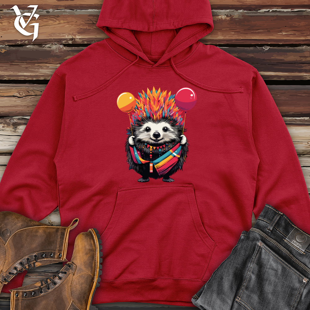 Hedgehog Festive Blast Midweight Hooded Sweatshirt