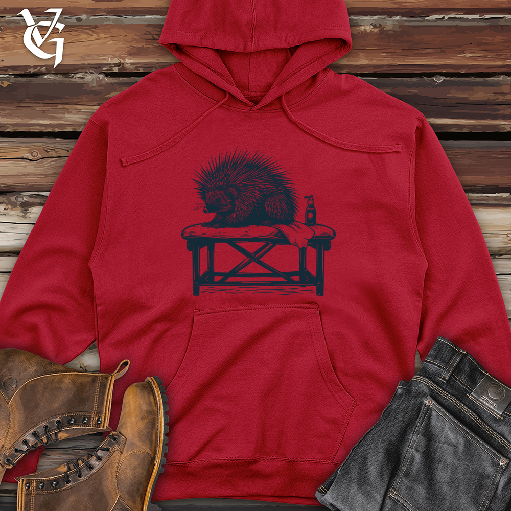 Porcupine Spa Relaxation Midweight Hooded Sweatshirt