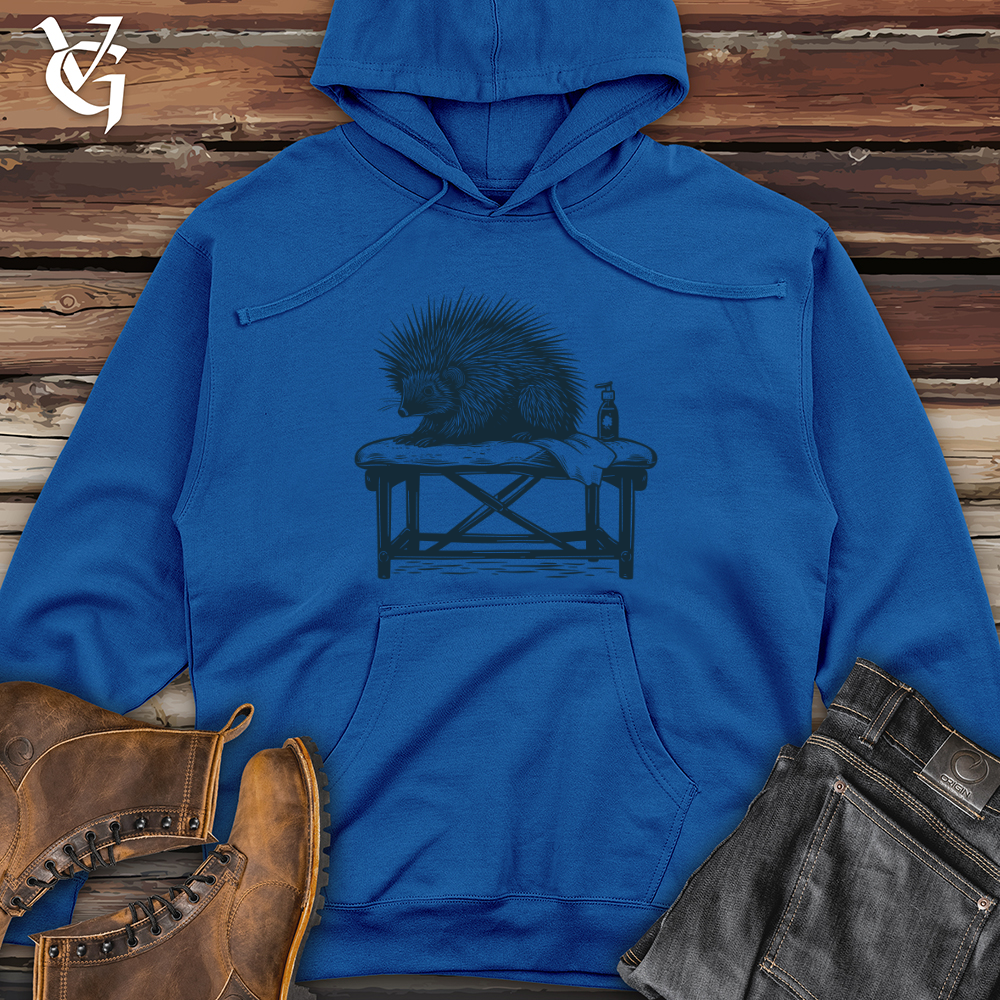 Porcupine Spa Relaxation Midweight Hooded Sweatshirt
