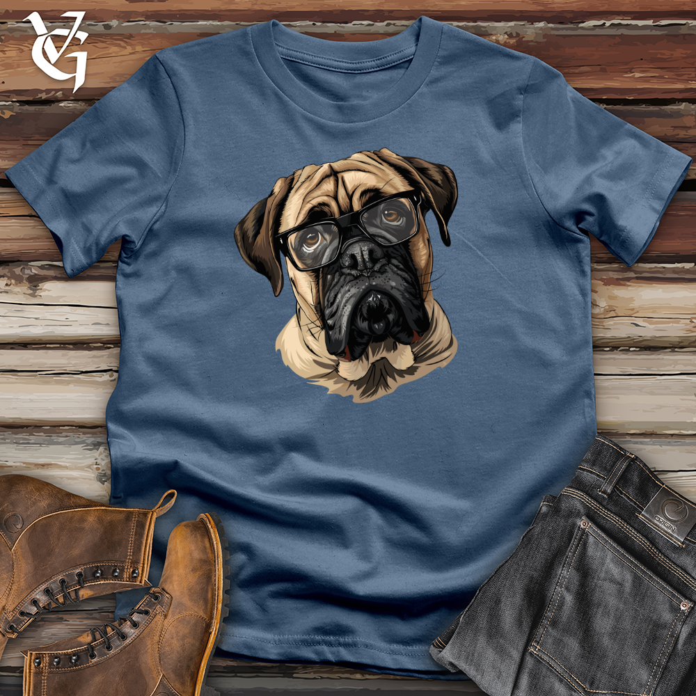 Pensive English Mastiff Portrait Cotton Tee