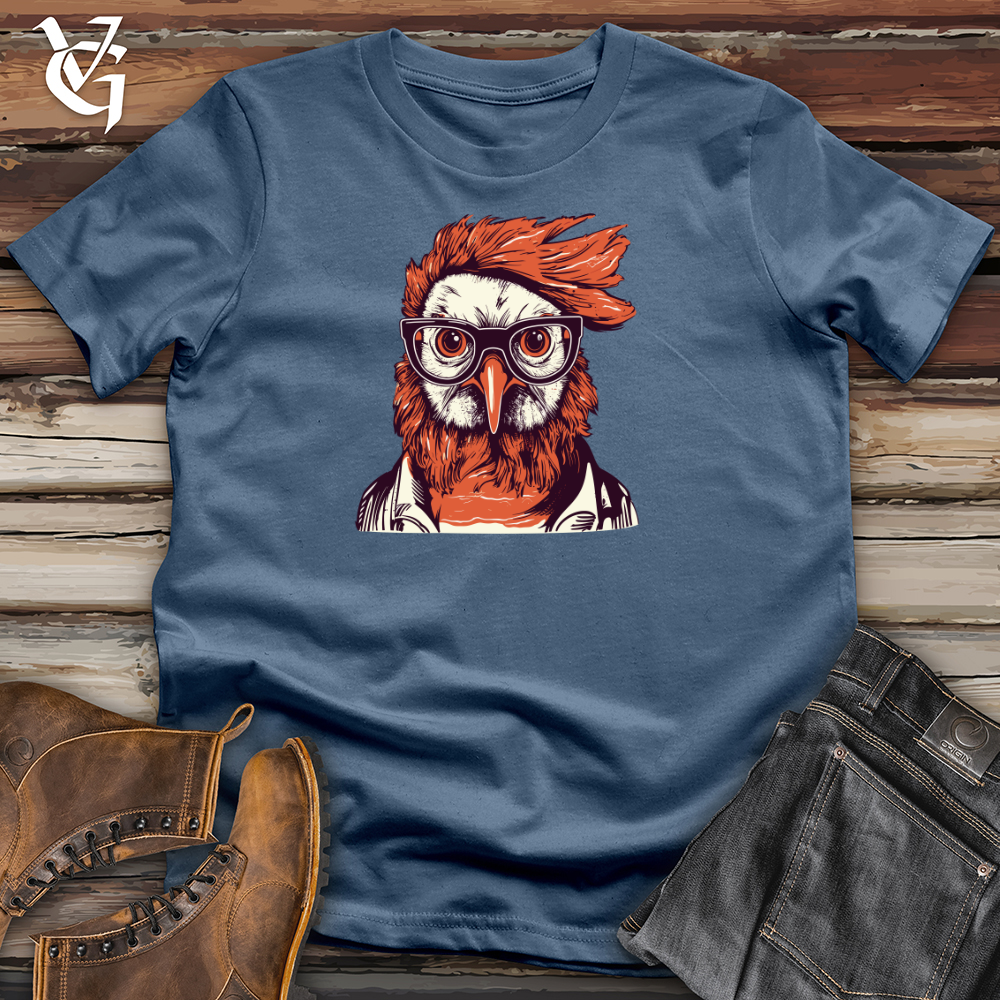 Red Hair Hipster Chicken Cotton Tee