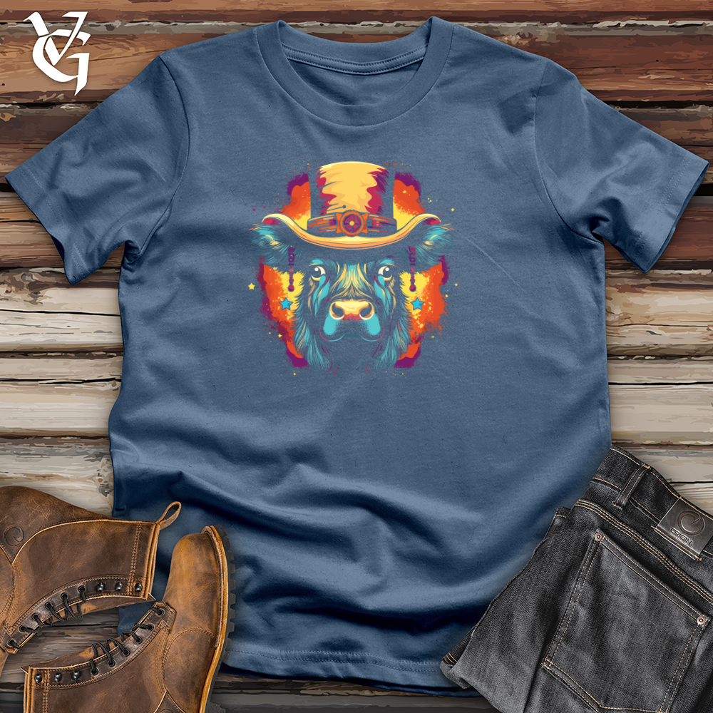 Retro Cosmic Top Hat Buffalo Cotton Tee