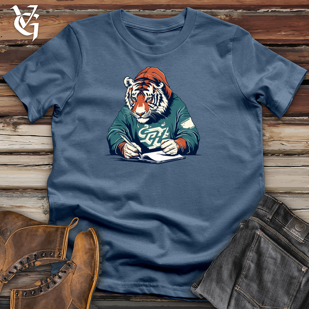 Retro Scribbling Tiger Cotton Tee