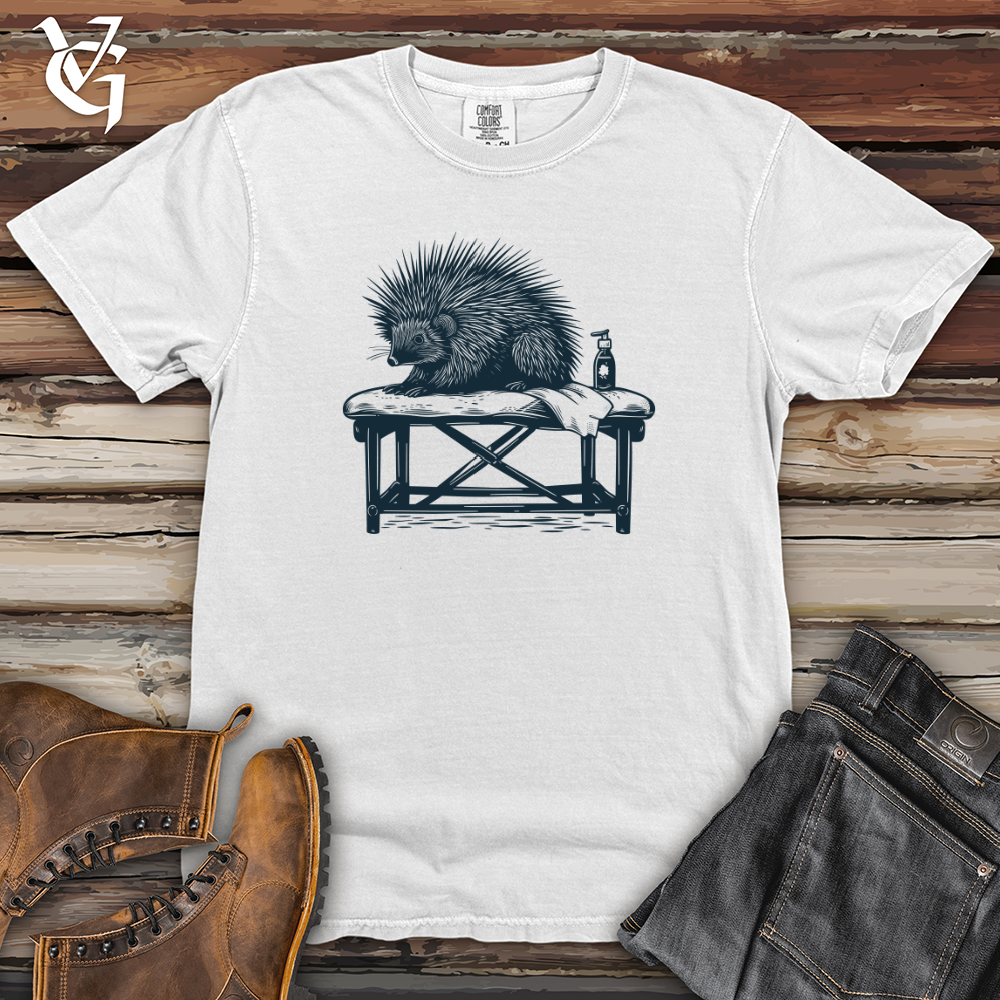 Porcupine Spa Relaxation Heavy Cotton Comfort Colors Tee