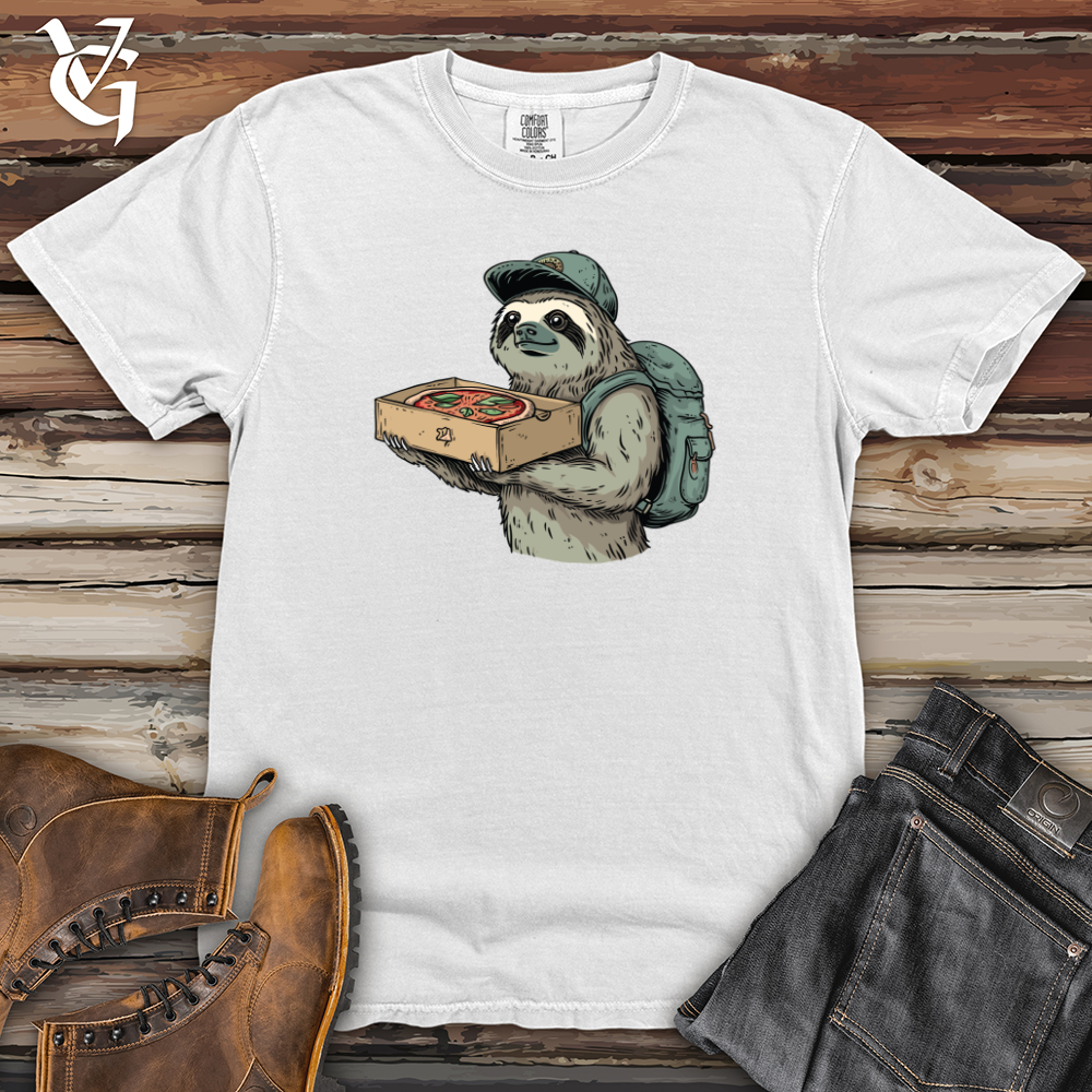 Sloth Pizza Delivery Heavy Cotton Comfort Colors Tee