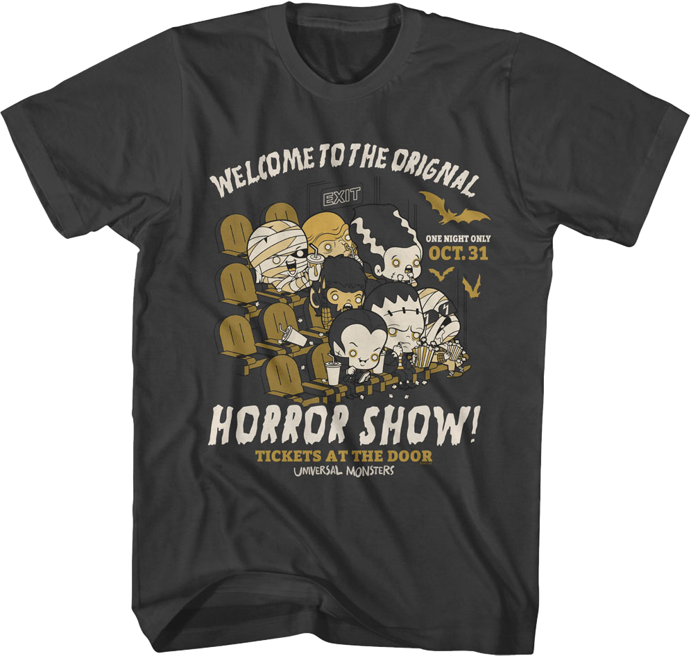 Welcome To The Original Horror Show Universal Monsters T-Shirt