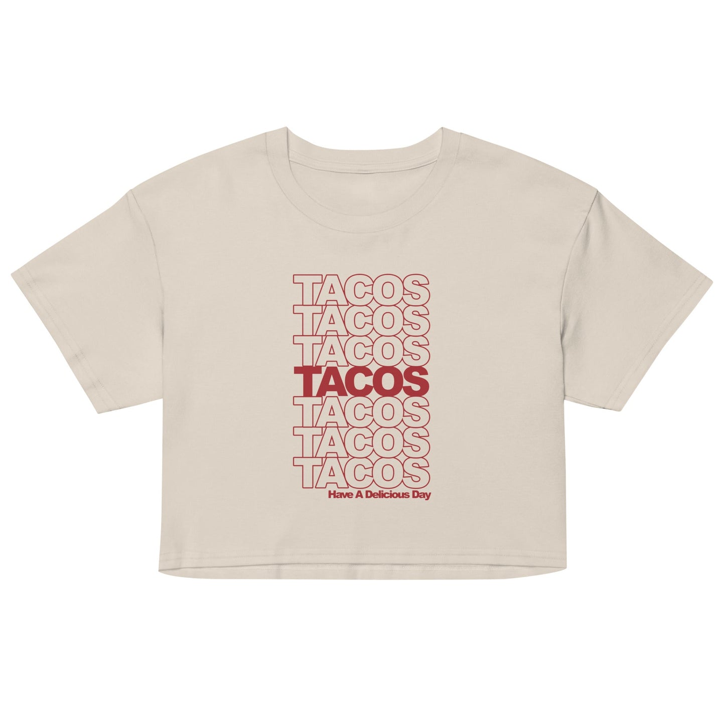 Tacos Tacos Tacos Women's Crop Tee