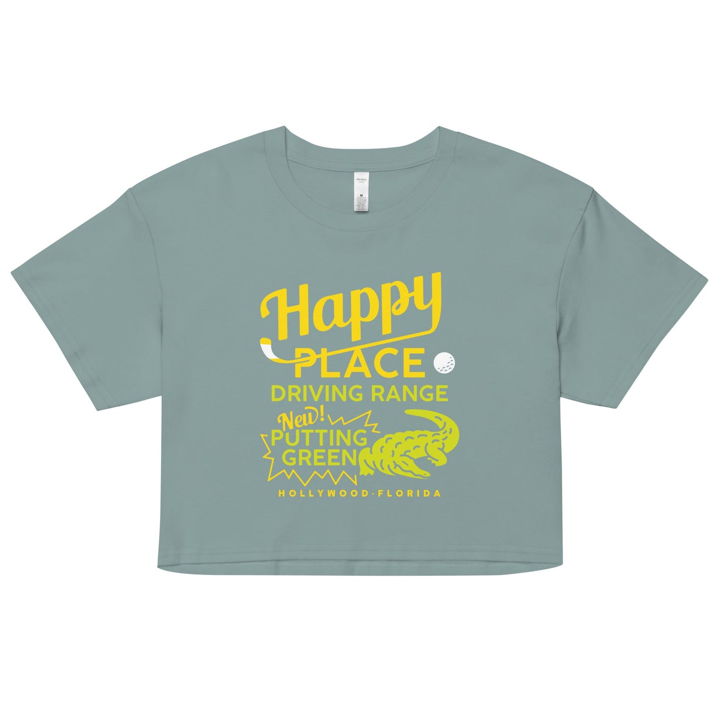Happy Place Driving Range Women's Crop Tee