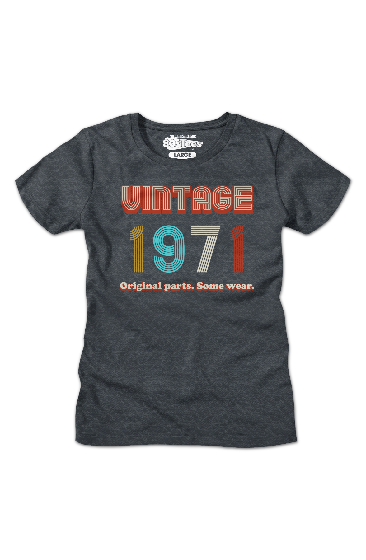 Womens Original Parts Some Wear Vintage 1971 Shirt